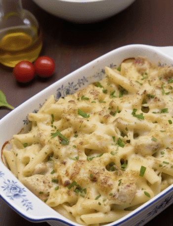 Chicken Alfredo Bake