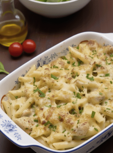 Chicken Alfredo Bake