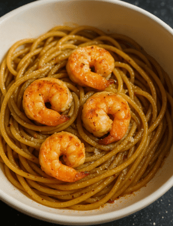 Honey Garlic Shrimp Pasta