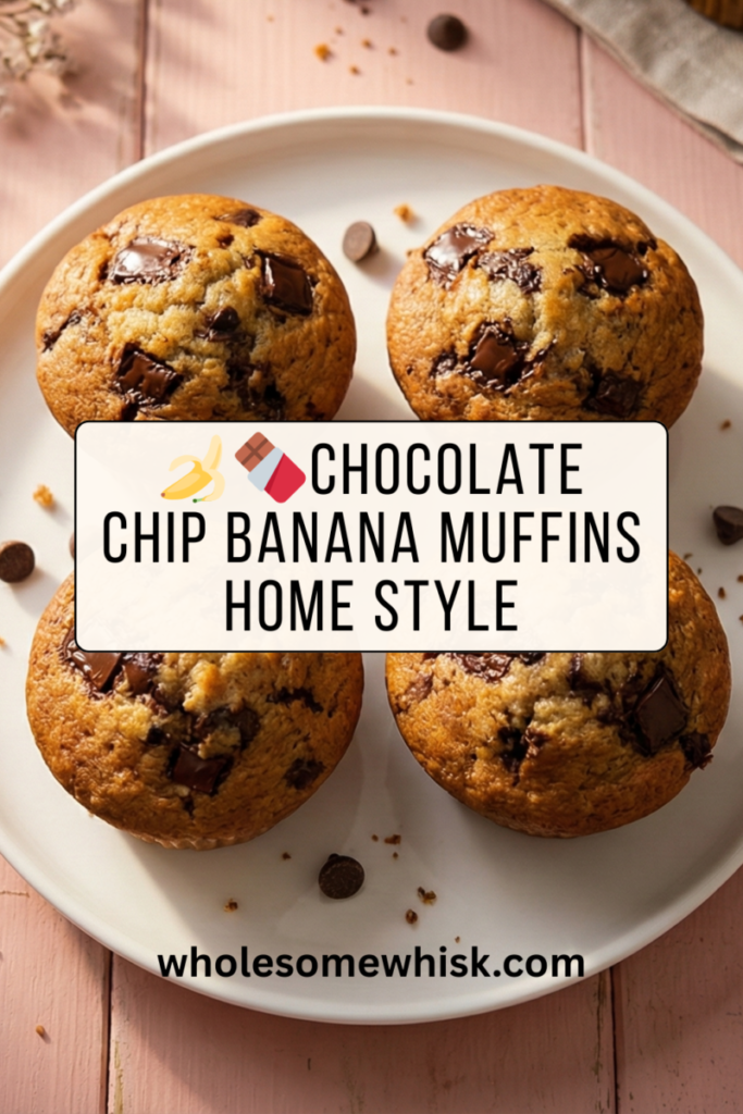 Chocolate Chip Banana Muffins