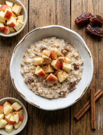 Apple Date Breakfast Oat Bowl