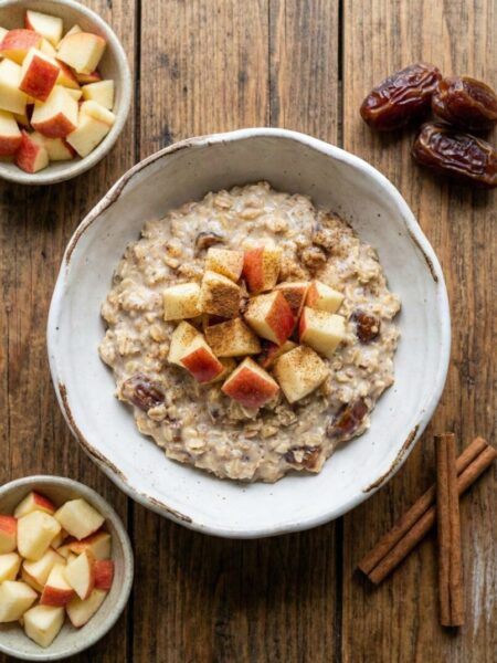 Apple Date Breakfast Oat Bowl