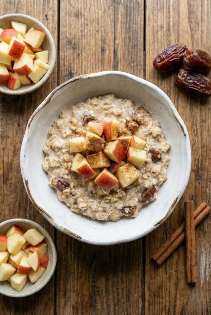 Apple Date Breakfast Oat Bowl