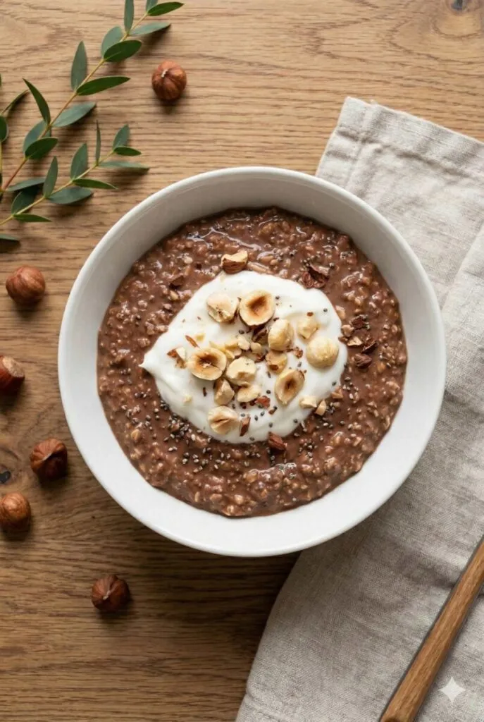 Chocolate Hazelnut Oat Bowl