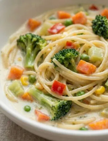 Creamy Vegetable Noodle Soup