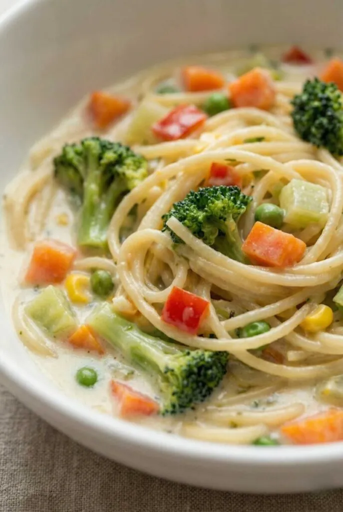 Creamy Vegetable Noodle Soup