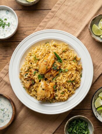 Crispy Chicken Rice Skillet