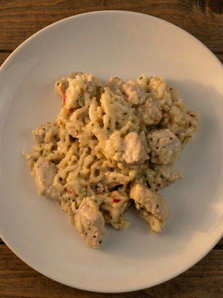 Garlic Chicken Rice Skillet