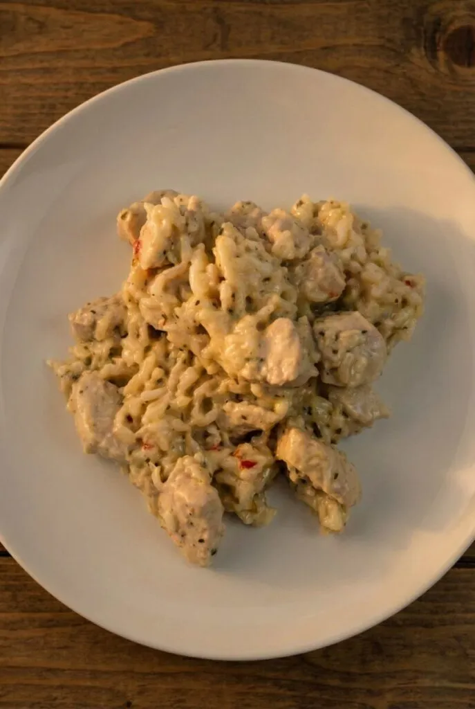 Garlic Chicken Rice Skillet