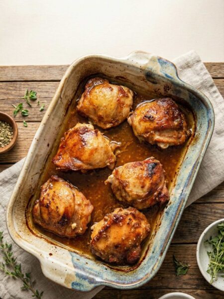 HONEY GARLIC CHICKEN THIGHS