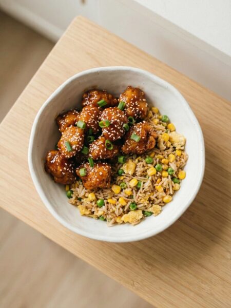 Honey Garlic Chicken Rice Skillet