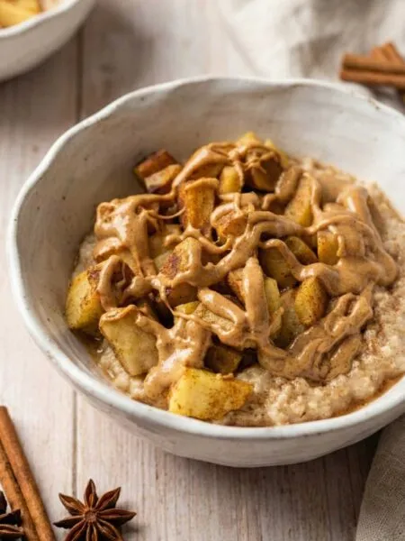 Apple Peanut Butter Oat Bowl