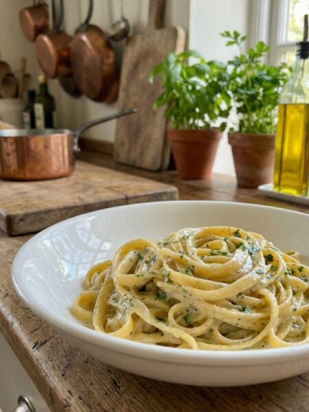 Creamy Garlic Parmesan Pasta