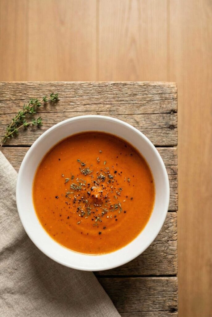 Light Tomato Vegetable Soup