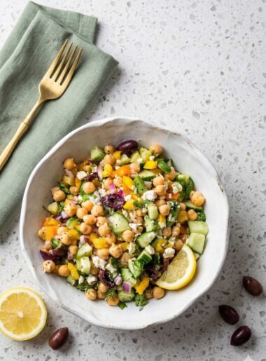 Mediterranean Chickpea Cucumber Salad
