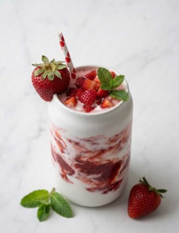 Strawberry Almond Breakfast Smoothie