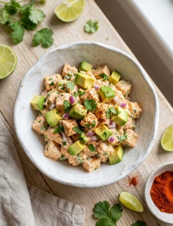 Creamy Avocado Chicken Salad Lettuce Wraps