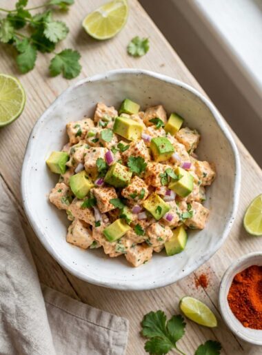 Creamy Avocado Chicken Salad Lettuce Wraps