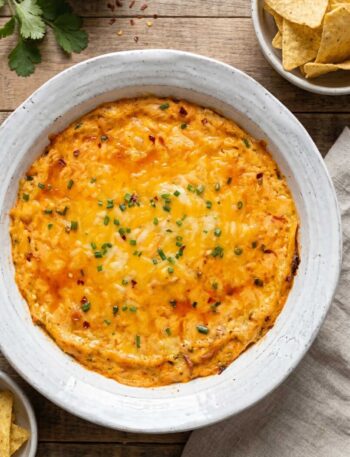 Creamy Cottage Cheese Buffalo Chicken Dip