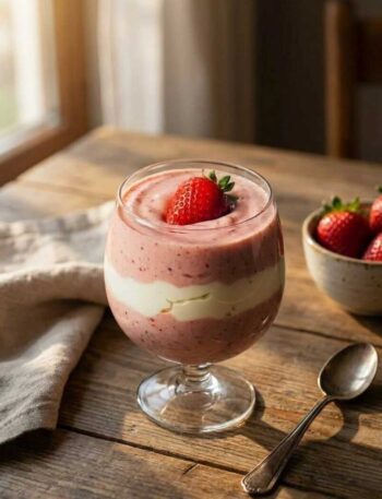 High-Protein Strawberry Cottage Cheese Smoothie