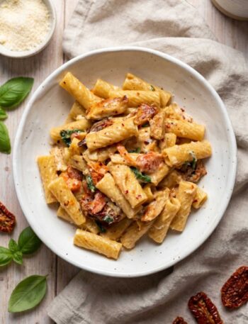 One-Pot Creamy Tuscan Chicken Pasta