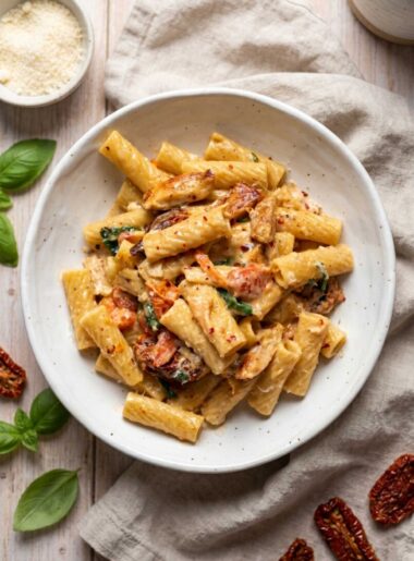 One-Pot Creamy Tuscan Chicken Pasta