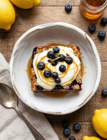 Lemon Blueberry Baked Oatmeal