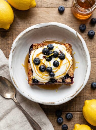 Lemon Blueberry Baked Oatmeal
