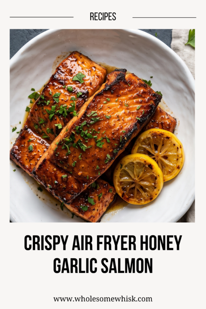 Crispy Air Fryer Honey Garlic Salmon