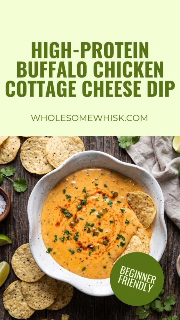 High-Protein Buffalo Chicken Cottage Cheese Dip