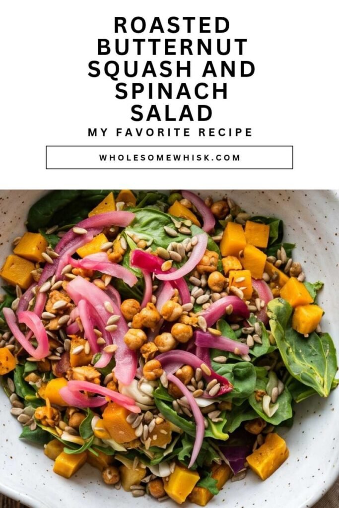 Roasted Butternut Squash and Spinach Salad
